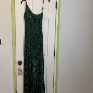 Avery G green sequin dress